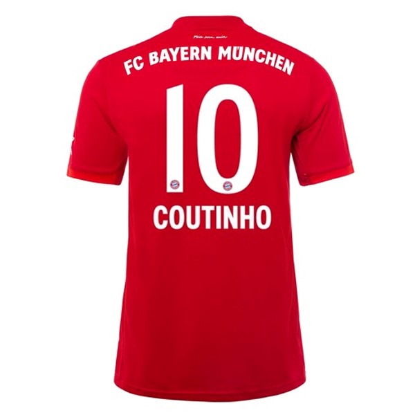 Maillot Football Bayern Munich NO.10 Coutinho Domicile 2019-20 Rouge